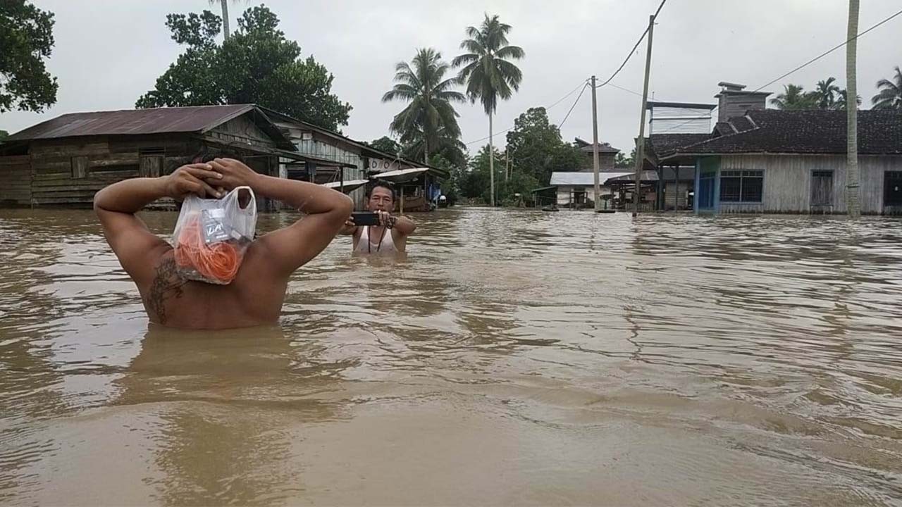 9 Ribu Warga Kembang Janggut Terdampak Banjir Kiriman