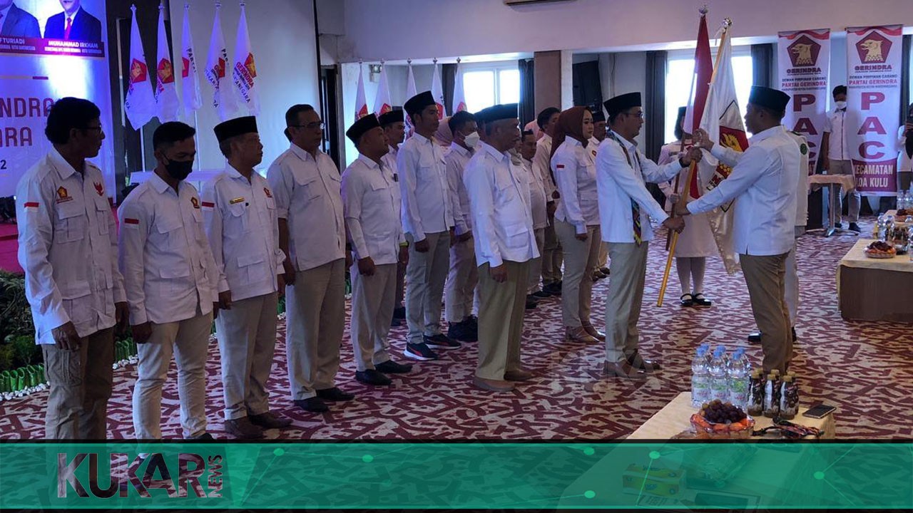 Alif Turiadi Resmi Dilantik Sebagai Ketua DPC Gerindra Kutai Kartanegara