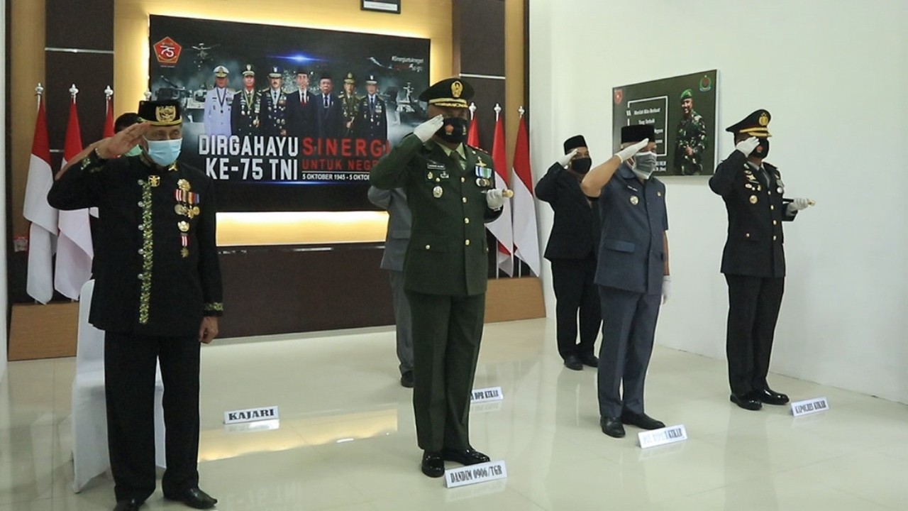 HUT TNI Ke – 75, Dorong Sinergitas Penanganan COVID-19
