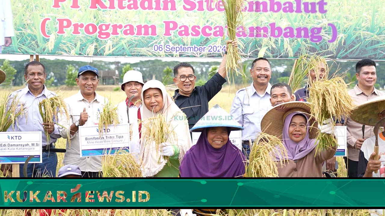 Transformasi Lahan Eks Tambang PT Kitadin Menjadi Kawasan Pertanian