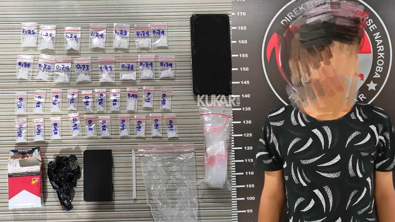 Pemuda 22 Tahun Kedapatan Bawa Sabu-sabu Seberat 21,82 Gram