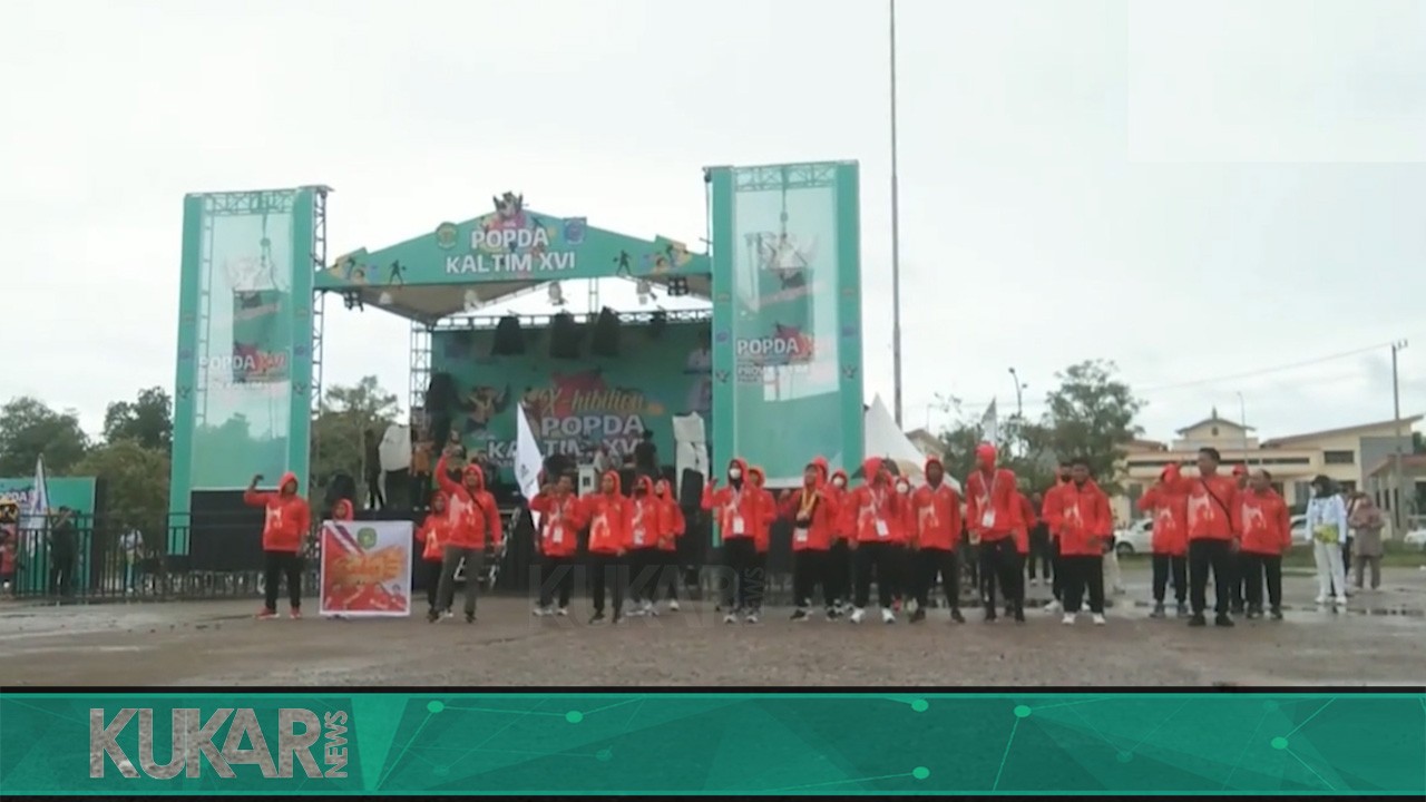 Puluhan Kontingen Asal Kukar Ikuti Pembukaan POPDA ke XVI di Paser