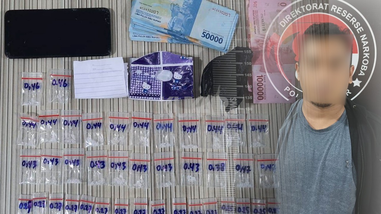 Satresnarkoba Polres Kukar Ringkus Pengedar Sabu-sabu di Kota Bangun