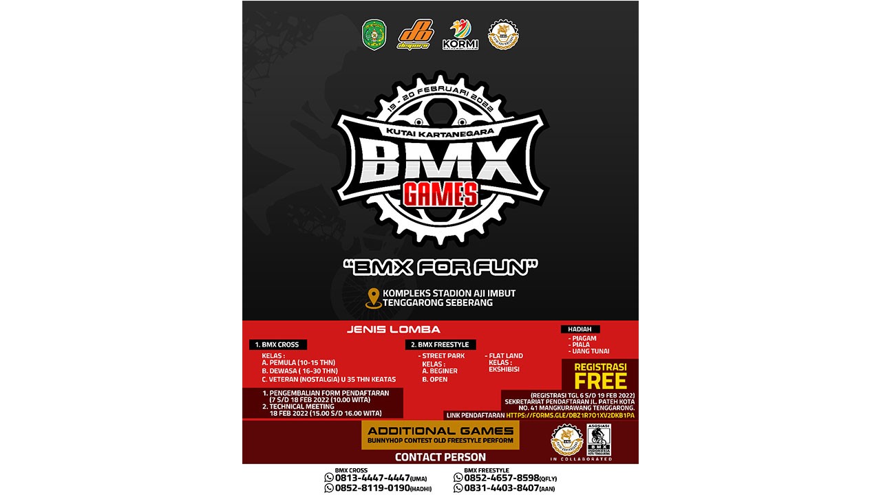 Kutai Kartanegara BMX Games 2022, Cari Potensi Bibit Atlet Daerah 