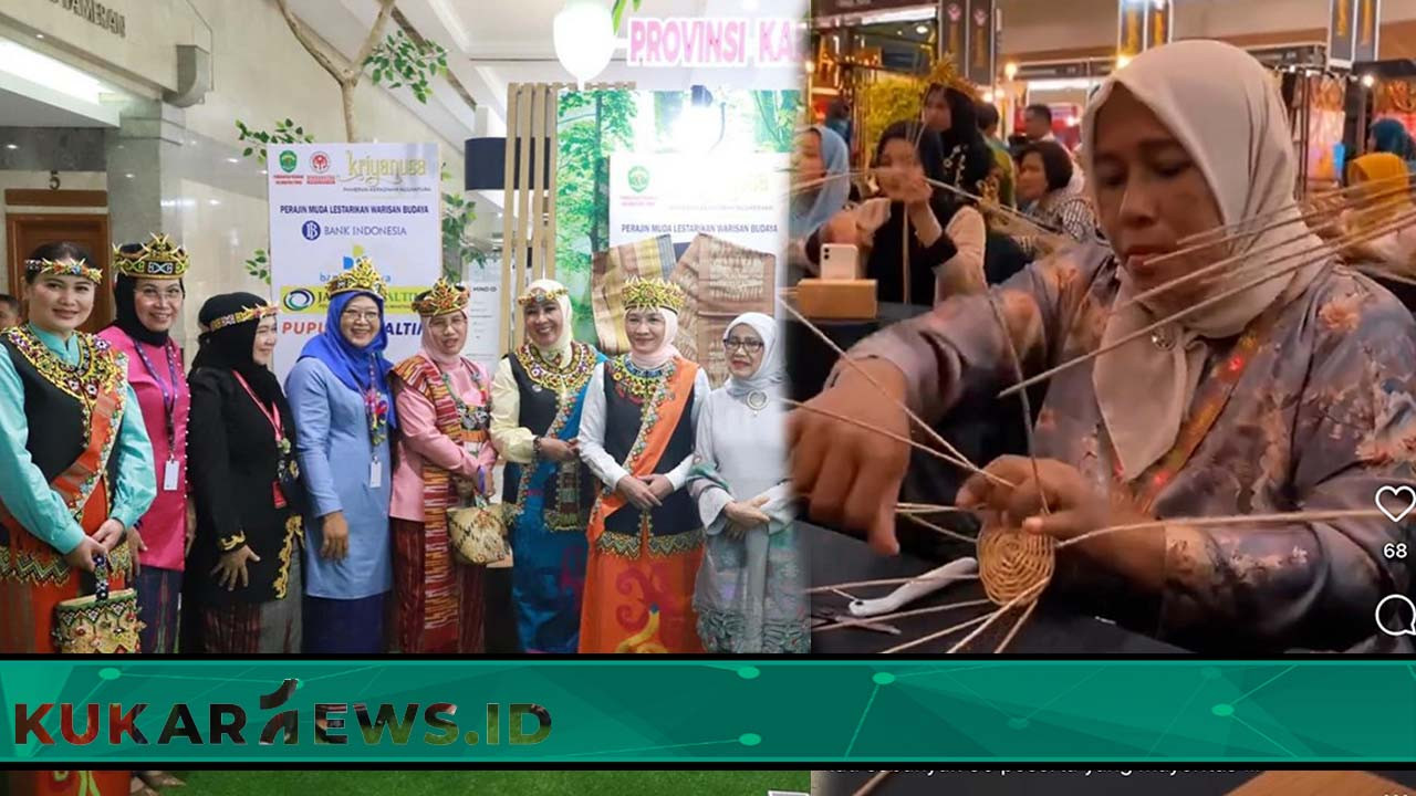 DPPKUKM Kaltim Ikuti Kriyanusa 2024, Hadirkan Lokakarya Anyaman Rotan