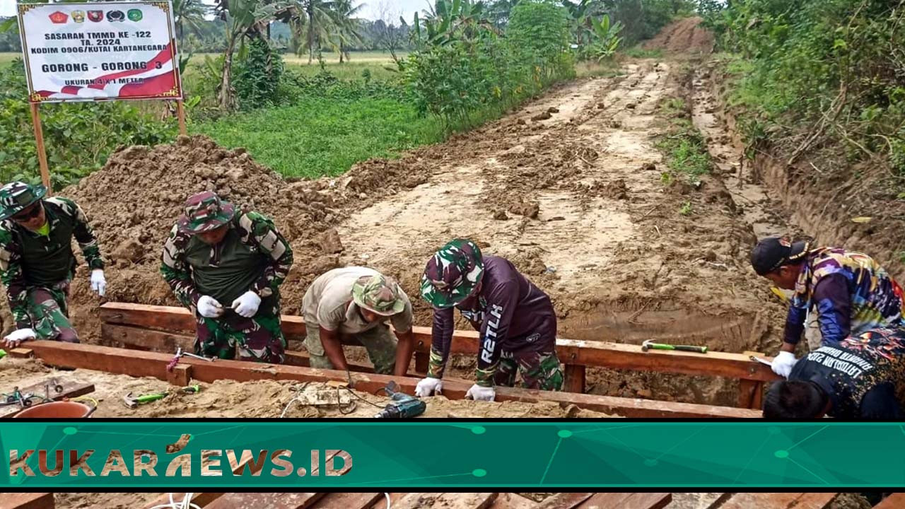 Gorong-gorong TMMD 122, Lancarkan Aliran Area Persawahan