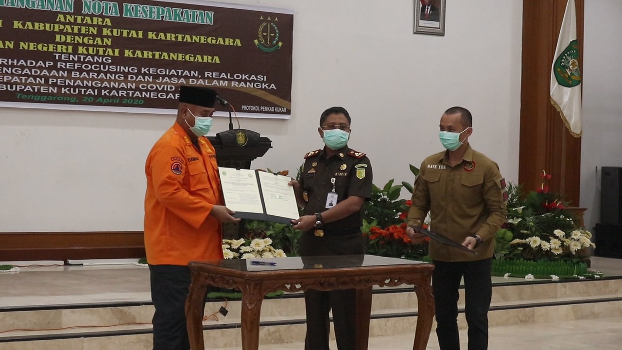 Pemkab Kukar Gandeng Kejari Dalam Realisasi Anggaran Penanganan Covid -19